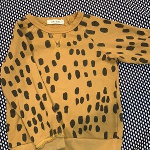 Kid and kind cheetah print sweatshirt